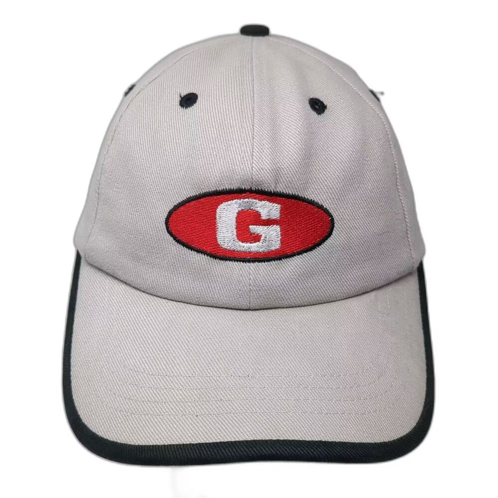 Falcon Baseball Cap Beige Black One Size Hat Embroidered G Knight Logo Strapback